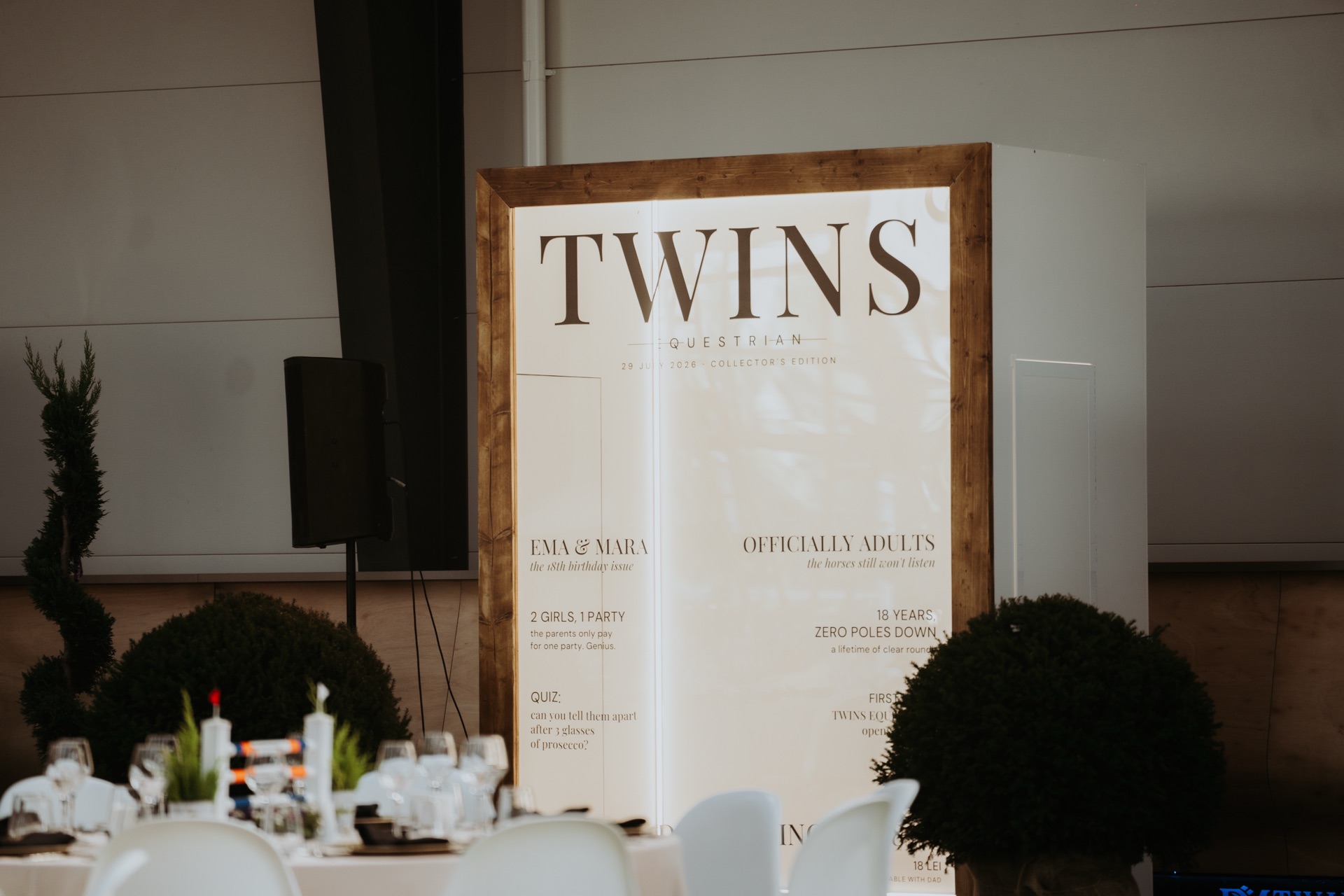 Decor photocorner personalizat pentru eveniment privat
